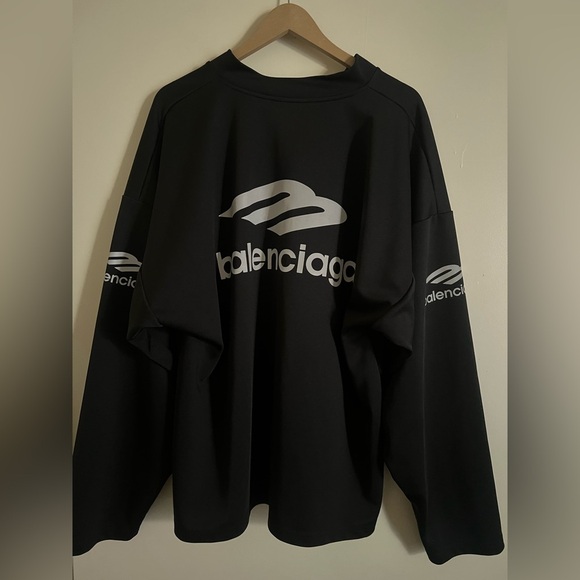 BALENCIAGA 3B Sports Icon Ski Long Sleeve T Shirt Black Size M - Picture 7 of 12